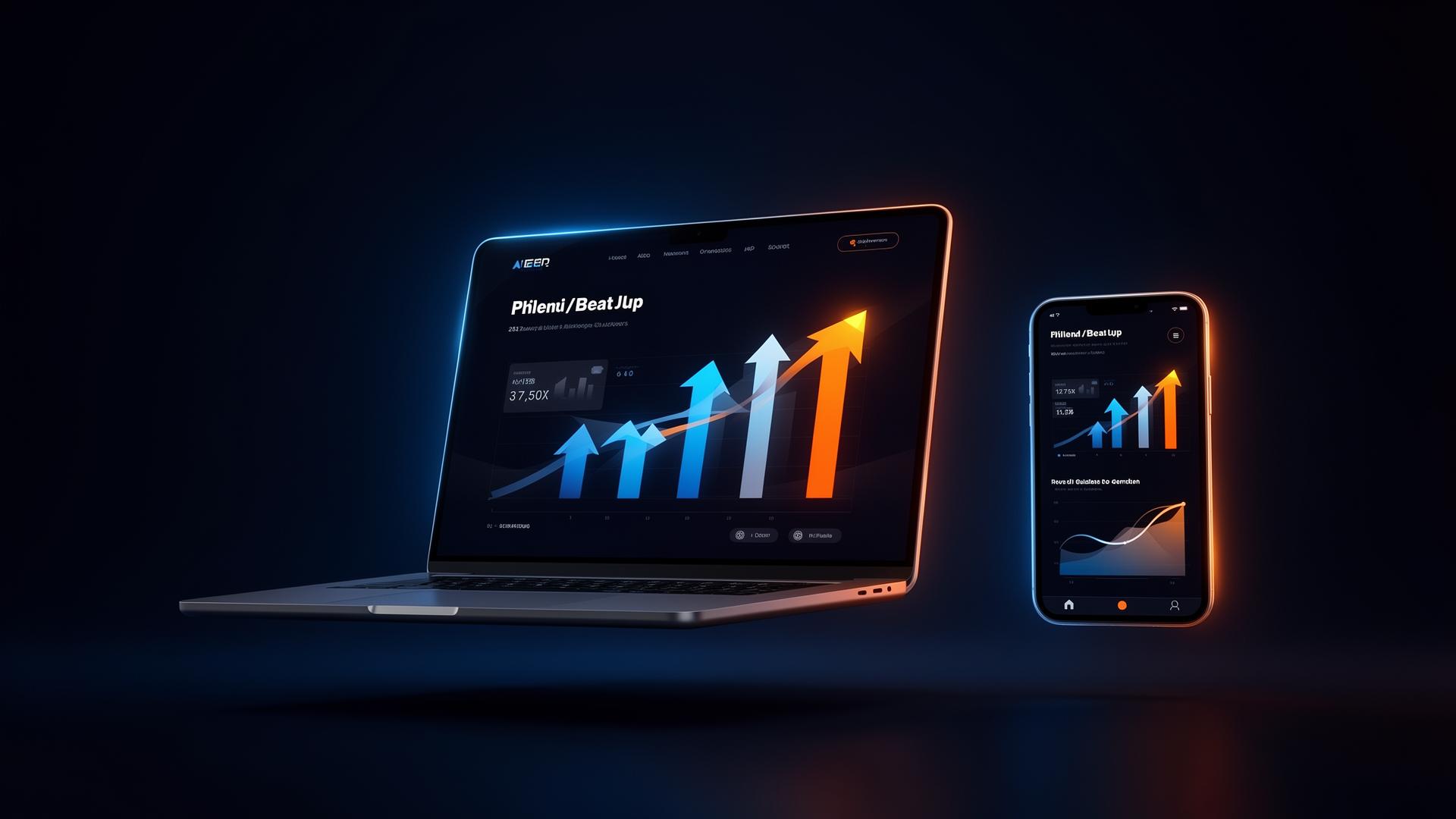 Mockup de site BenUp